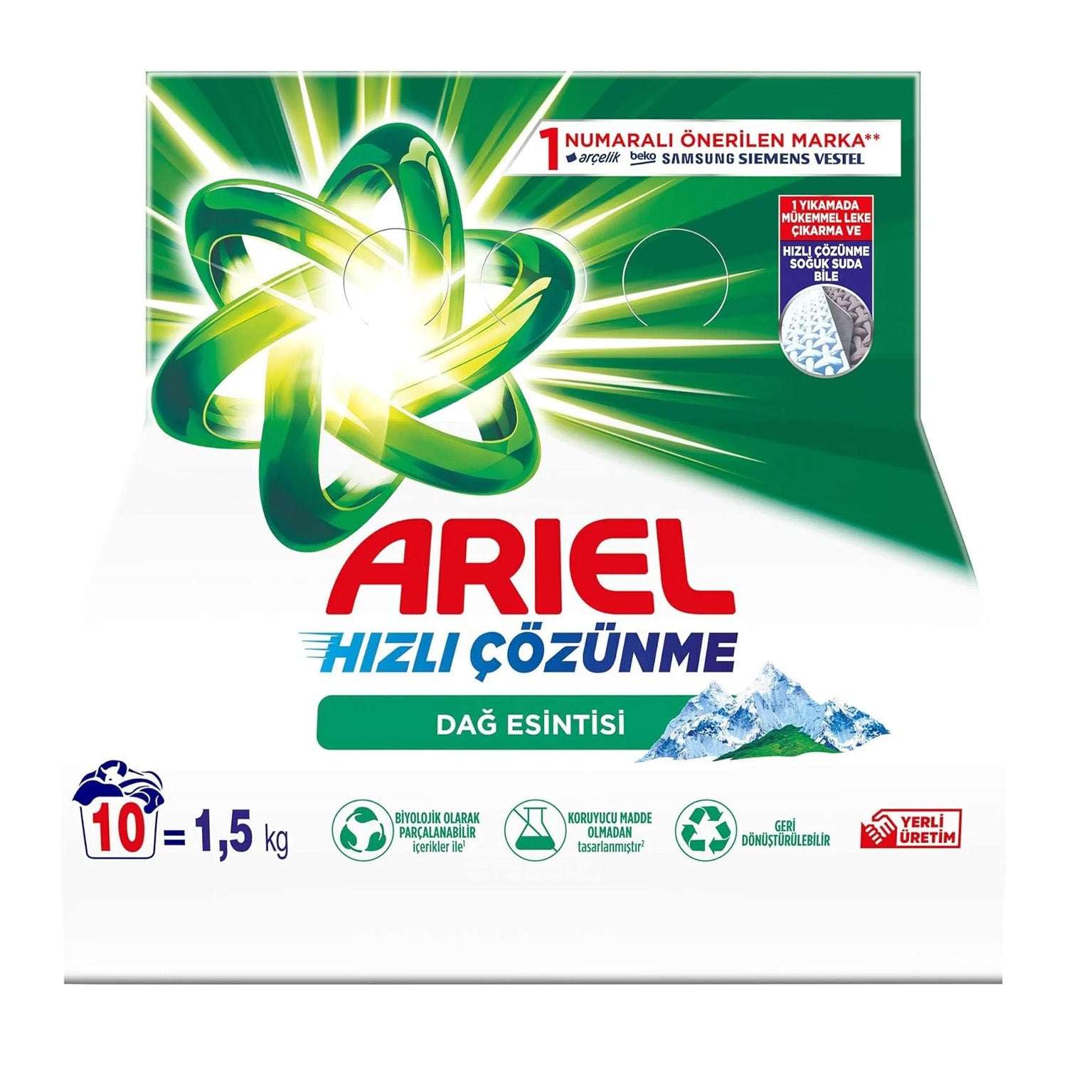 Ariel Çamaşır Tozu Dağ Esintisi 1.5K